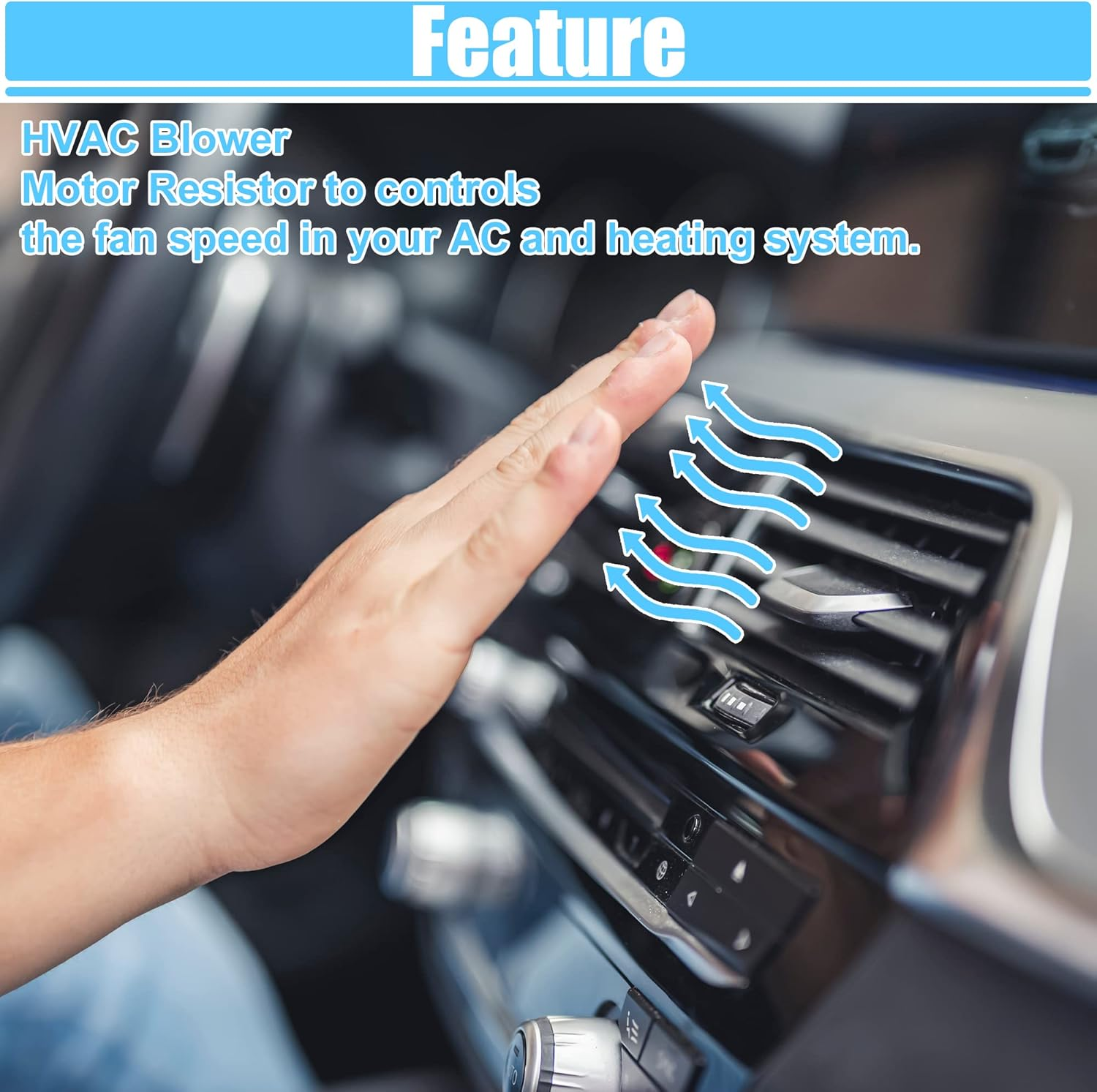 X AUTOHAUX HVAC Blower Motor Resistor AC Blower Control Module Fit for Toyota Corolla 2003-2008 No.8713802030 - Pack of 1 Black image number 1