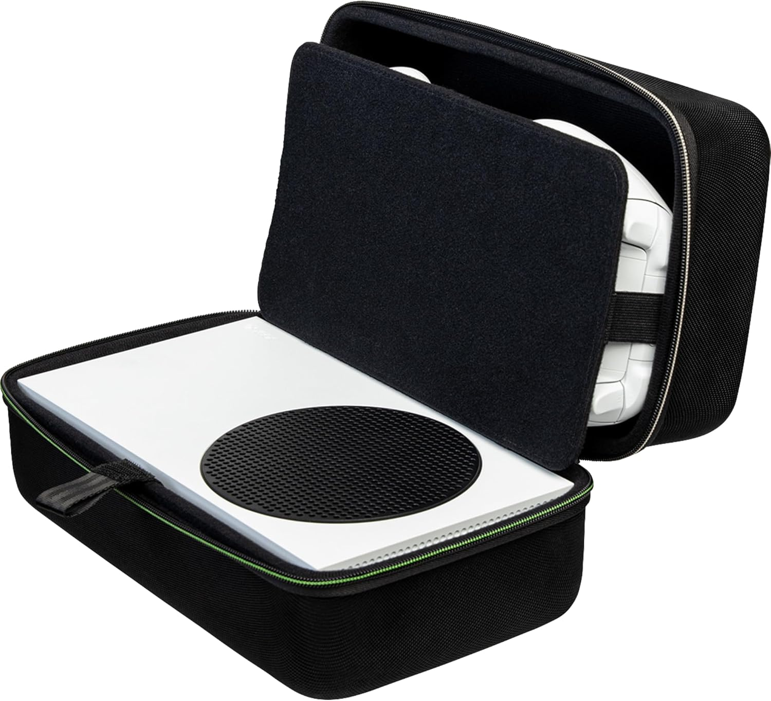 Game Traveler Xbox System S System Case - Licensed and Tested by Xbox, Hard Shell Ballistic Nylon Case, Securely Holds Your System S Console, 2 Controllers, with Mesh Pocket That Holds HDMI Cable, Power Cord and Seagate Storage Expansion Cards image number 6