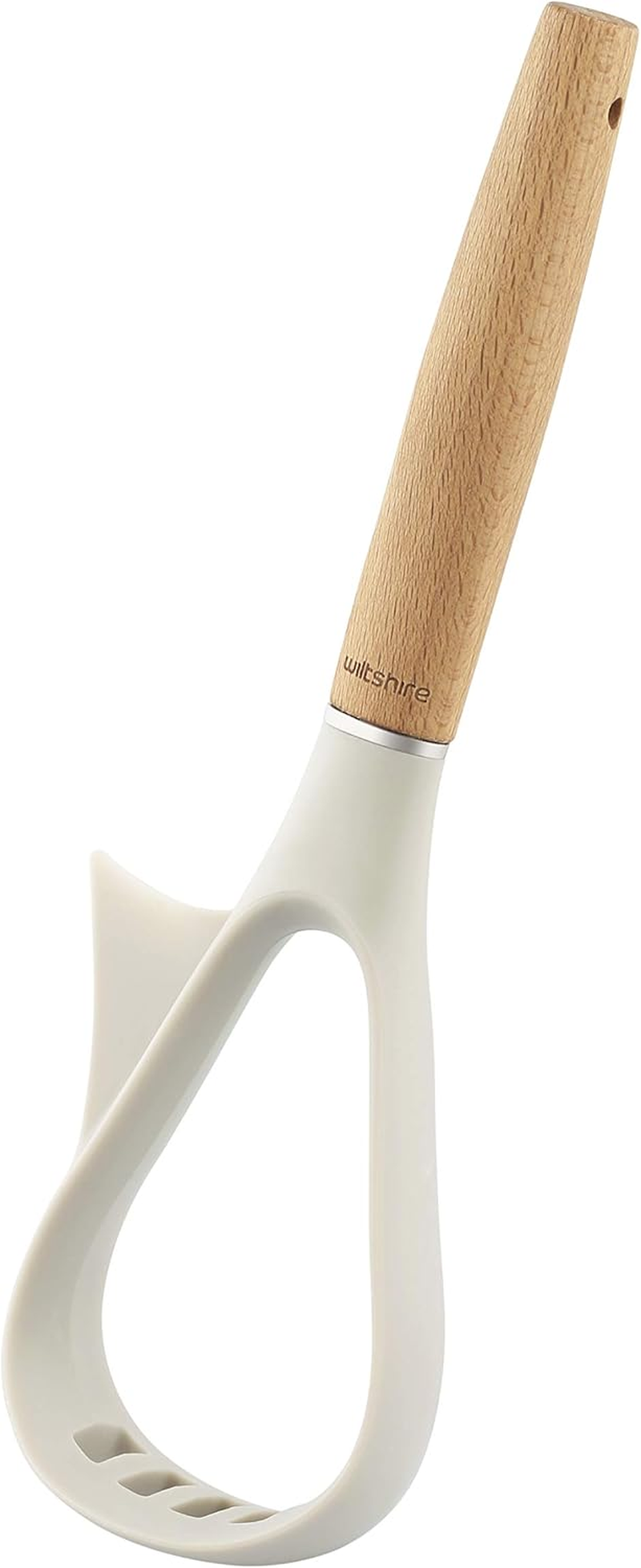 Wiltshire EAT Smart Meat Tenderiser, Double Sided Meat Mallet, Wooden Handle Kitchen Utensil, Durable Tenderising Hammer (Colour: Brown, Cream) image number 2