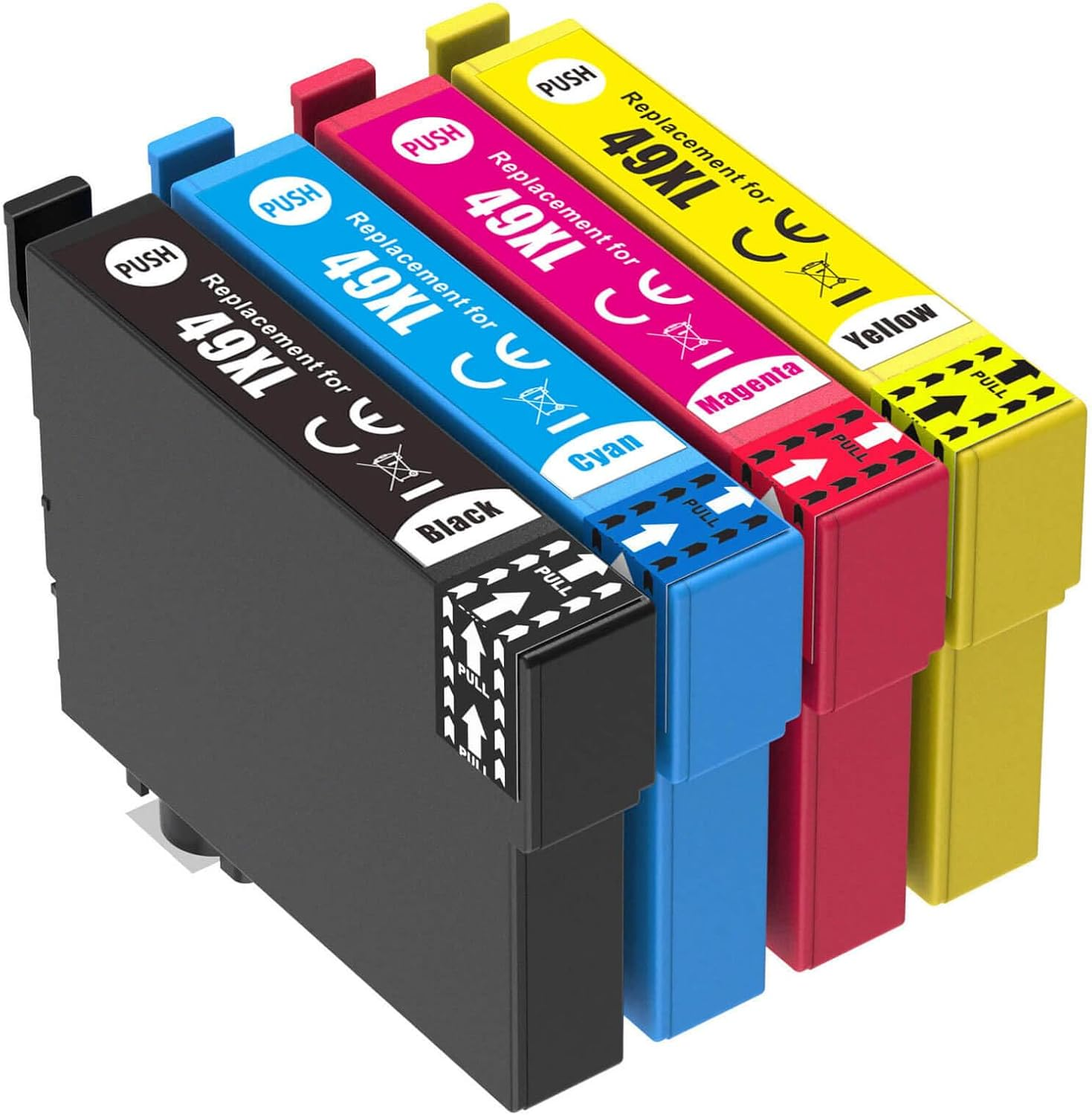 49XL Ink Cartridges 4 Pack Compatible for Epson 49XL 49 XL Ink Cartridges for Epson Expression Home XP-2205 XP-4205 Printer (1 Black, 1 Cyan, 1 Magenta, 1 Yellow) image number 6