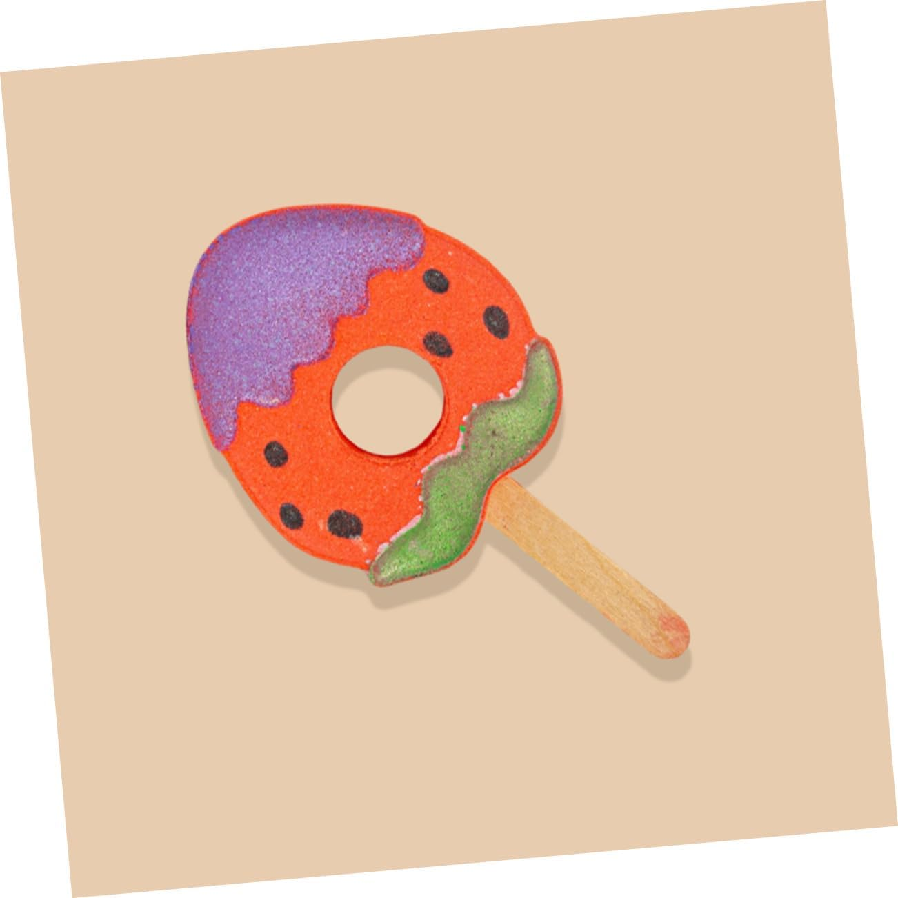 KOMBIUDA Natural Bathing 4Pcs Travel Bath Salt Fruit Bubble Bath Ball Safe Refreshing image number 2