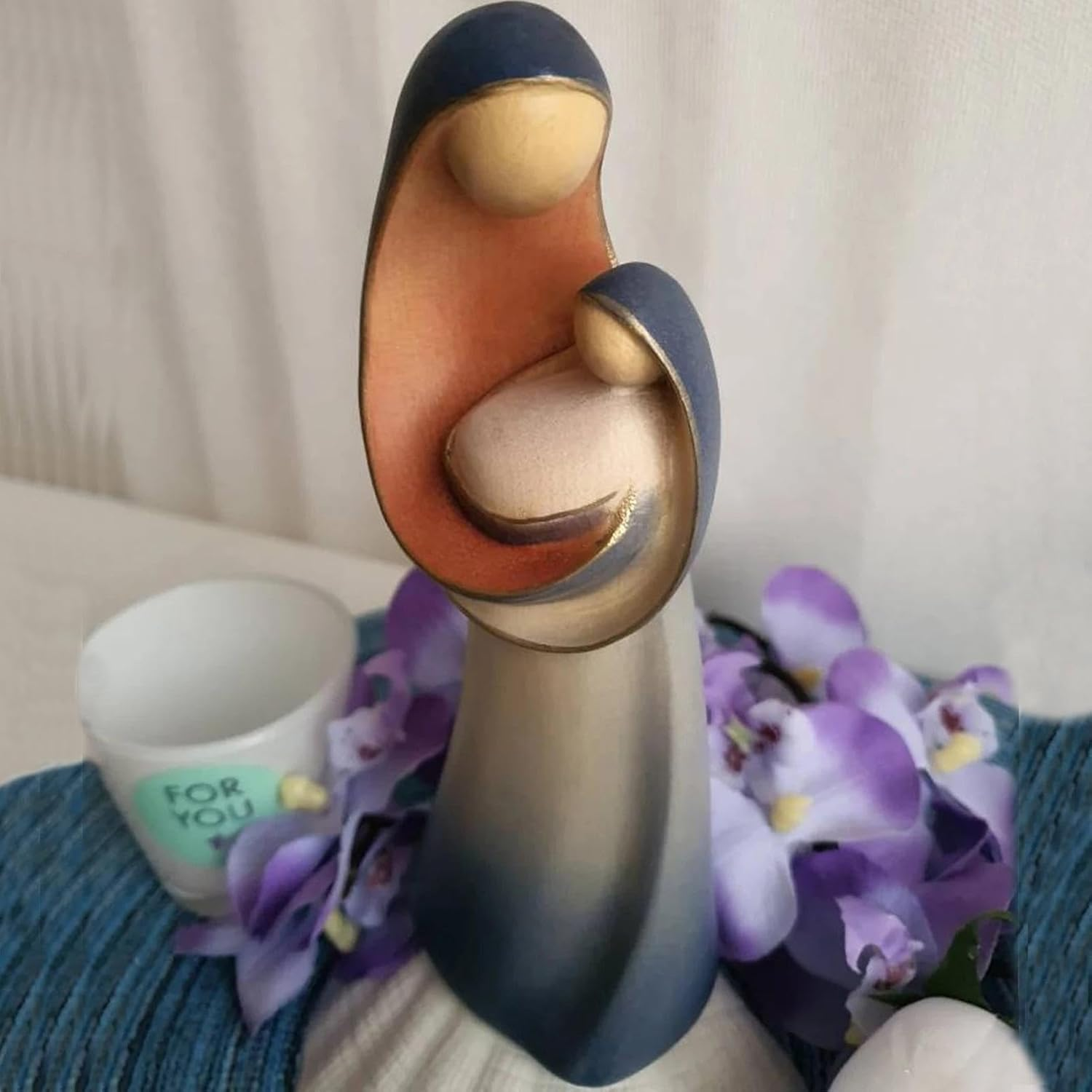 Nativity Scene Figures - Decorative Nativity Sculptures, Christmas Decorations | Home Decorative Resin Nativity Scene Figures - Wood Carving Holy Family Nativity Scene for Living Room image number 1