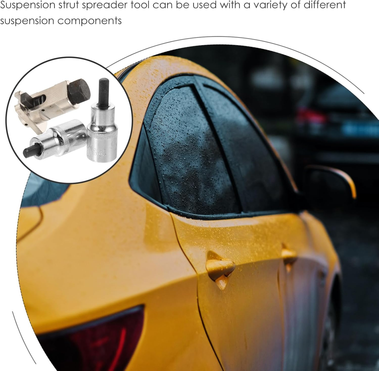 HOLIDYOYO 3Pcs Suspension Separator Spreader Tool and Strut Nut Socket Automotive Suspension Strut Separation Tool for Car Shock Absorber Remover Suitable for Steering and Repair Random Color image number 1