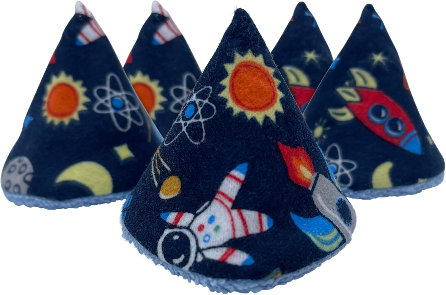 Washable Cotton Pee-Pee Teepees That Shield Baby Boys Pee during Diaper Changes. Makes a Great Add-On Gift for a Baby Shower Thanks to Its Fun, Gift-Ready Store Packaging. 5 Pack. Space