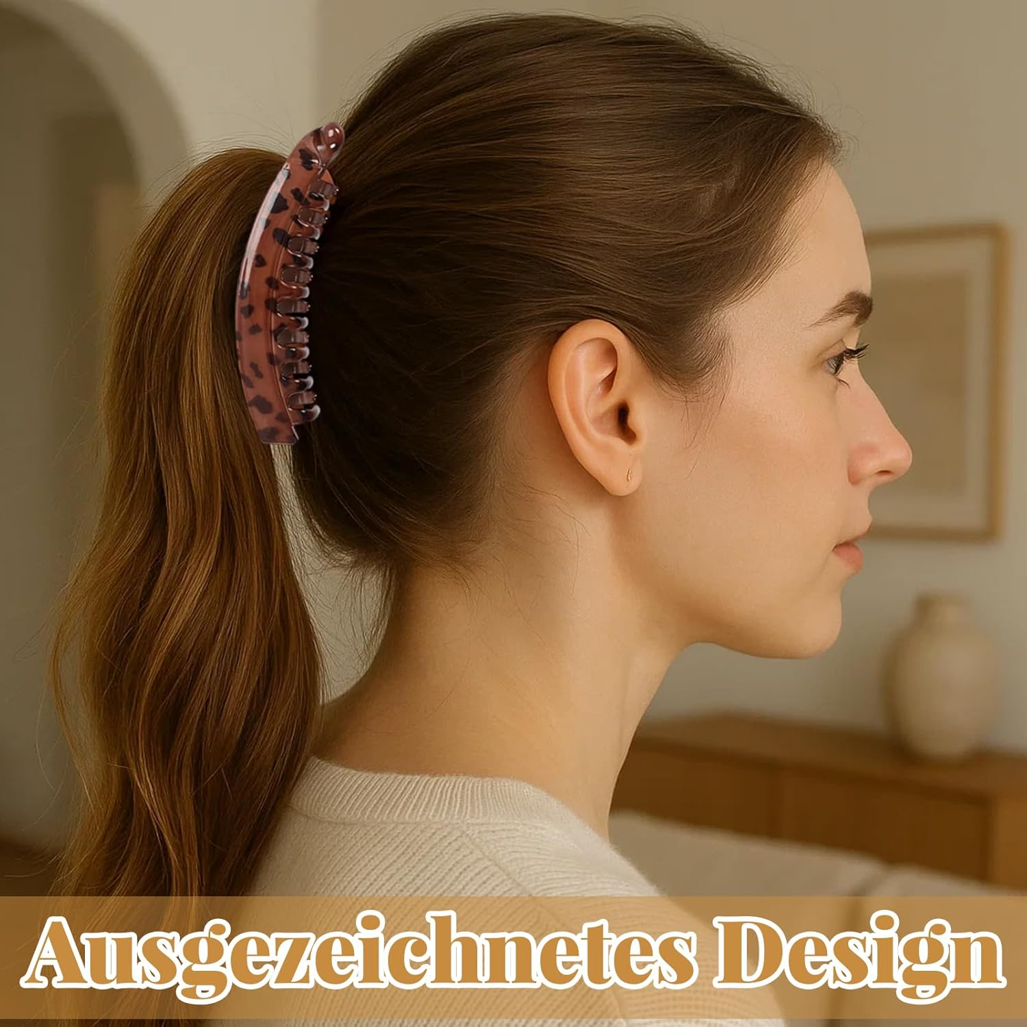 Banana Clip, Hair Clip, Pack of 10 Banana Clip Hair Women for Thick Thin Hair, Non-Slip Large Hair Clips for Everyday Hairstyles and Special Occasions