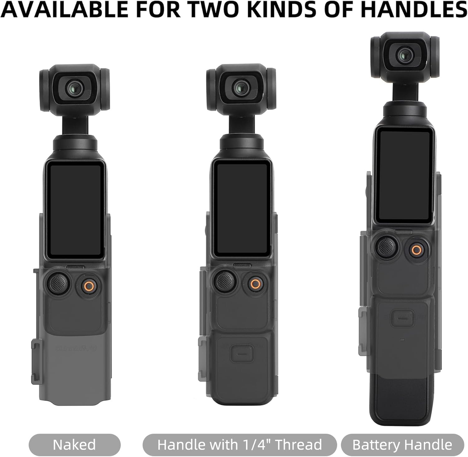 Pocket 3 Expansion Adapter, XICEN DJI Osmo Pocket 3 Creator Combo Handle Accessories Cold Shoe, Support Extended Mounting Bracket Microphone LED Lamp Tripod Strap Bicycle Backpack Clip