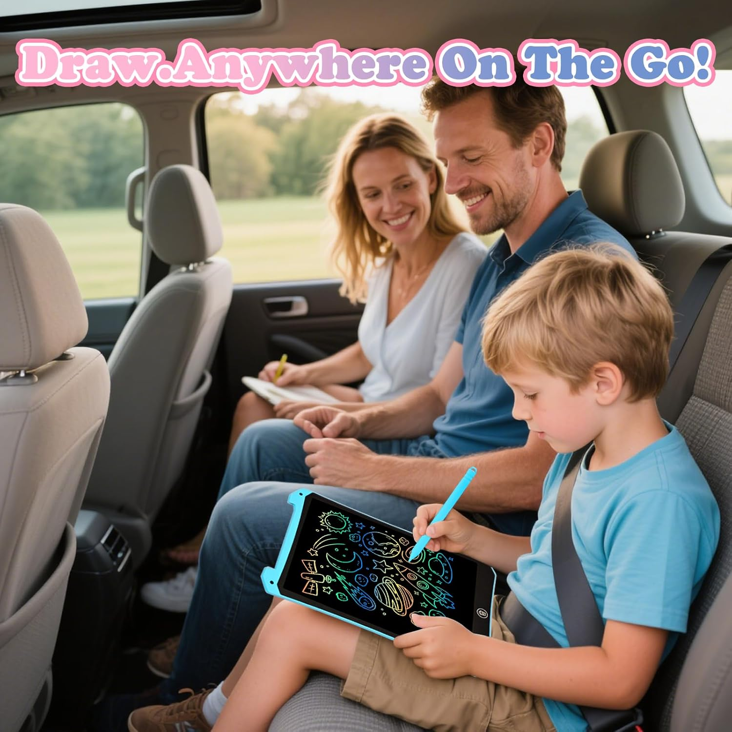 Eoocoo Kids Toys Gifts, Writing Tablet 10 Inch Doodle Board, Mess Free Colouring Book for Toddlers, Party Birthday Gifts, Toddlers Travel Essentials, Toys for Girls Boys 3 4 5 6 7 8 Years image number 1