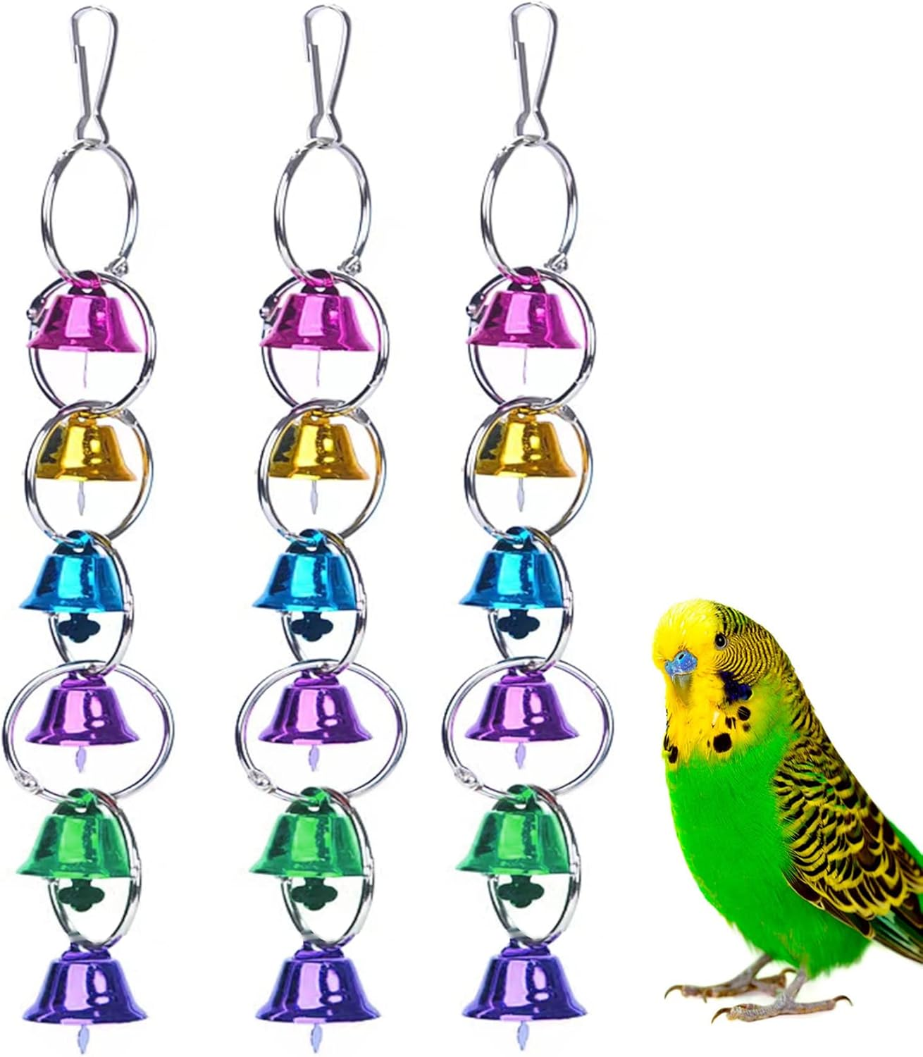Fejapa 3 Pack Bird Bell Toys image number 1