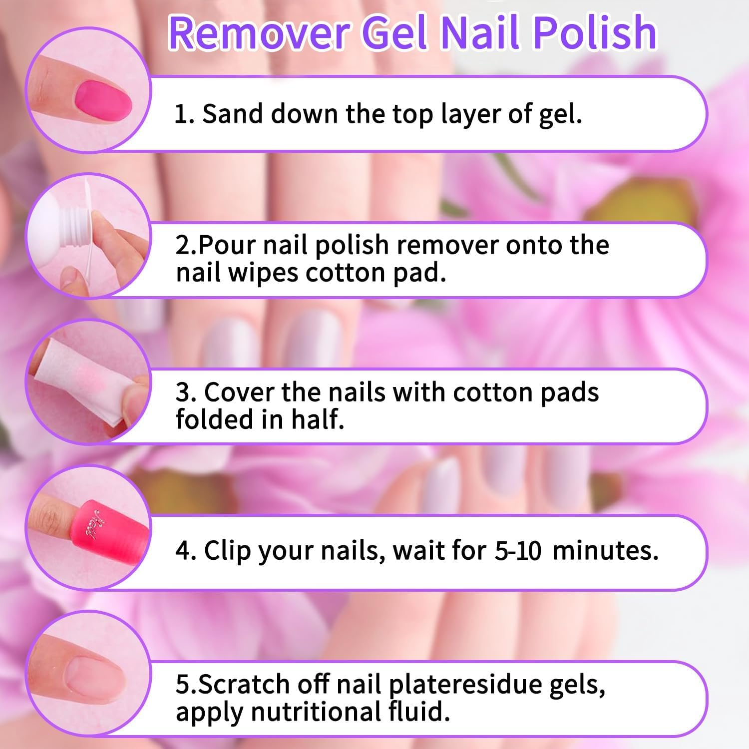 Gel Nail Polish Remover Kit Nail Polish Gel Remover 120Ml & Nail Brush Cleaner 120Ml Professional Gel Remover Quickly Clean Nail Brushes with Glass Cup Nail Cleaning Pads for Nails