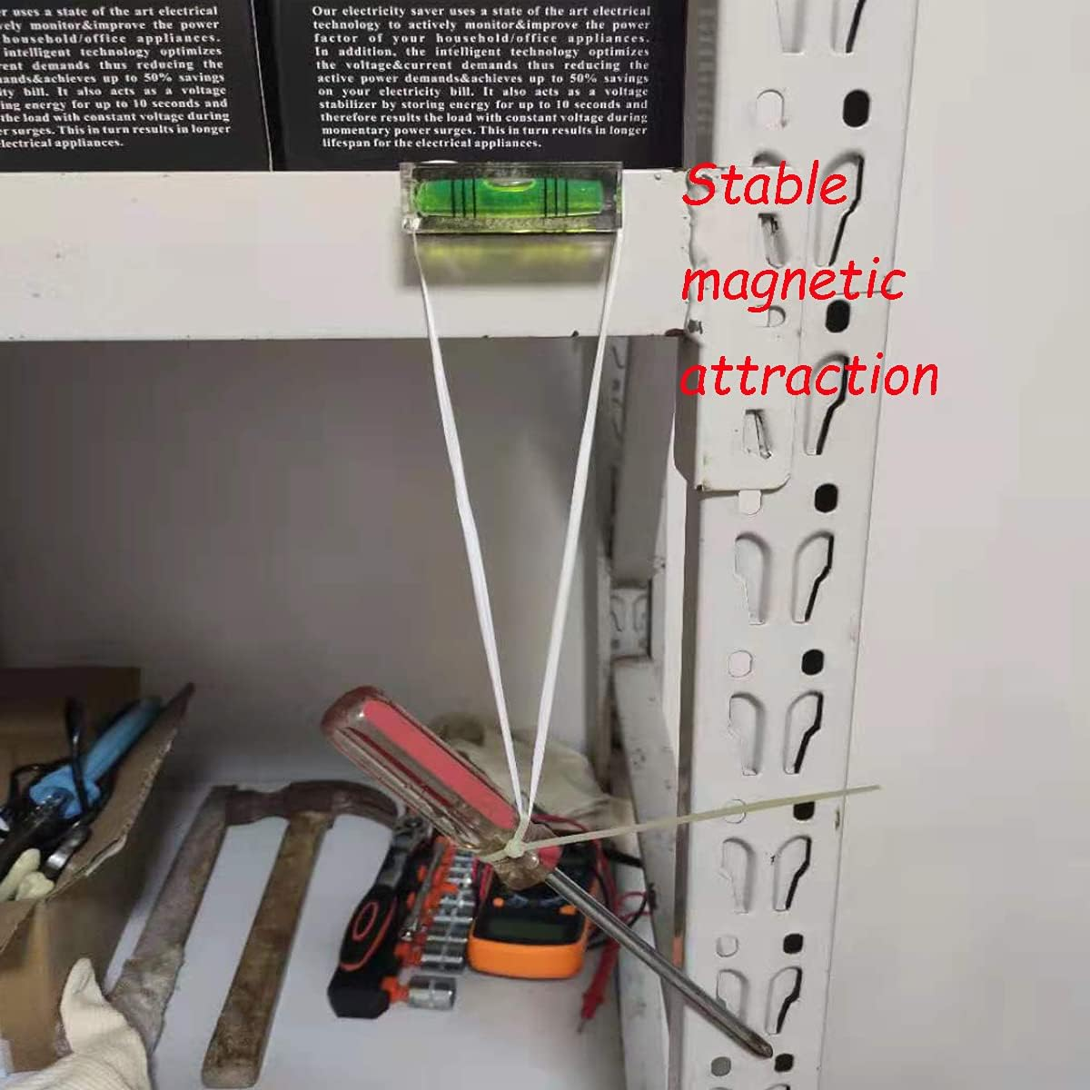 Small Bubble Level Tool Mini Bubbles Rectangle Three Line Horizontal Pearl 522015MM Magnetic/Non Dual-Use High Precision for Motorhome, Camping, Trailer, Construction, Photo Frame, CNC Machine image number 4