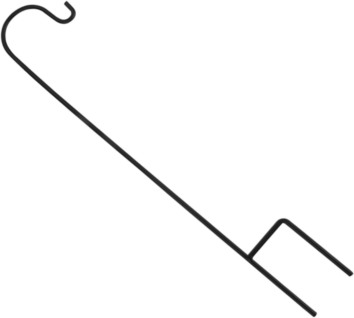 Milisten Shepherd Hook Iron Shepherd Hook for Garden Outdoor Use for Hanging Solar Light Bird Feeder Gardening Decor Pole image number 5