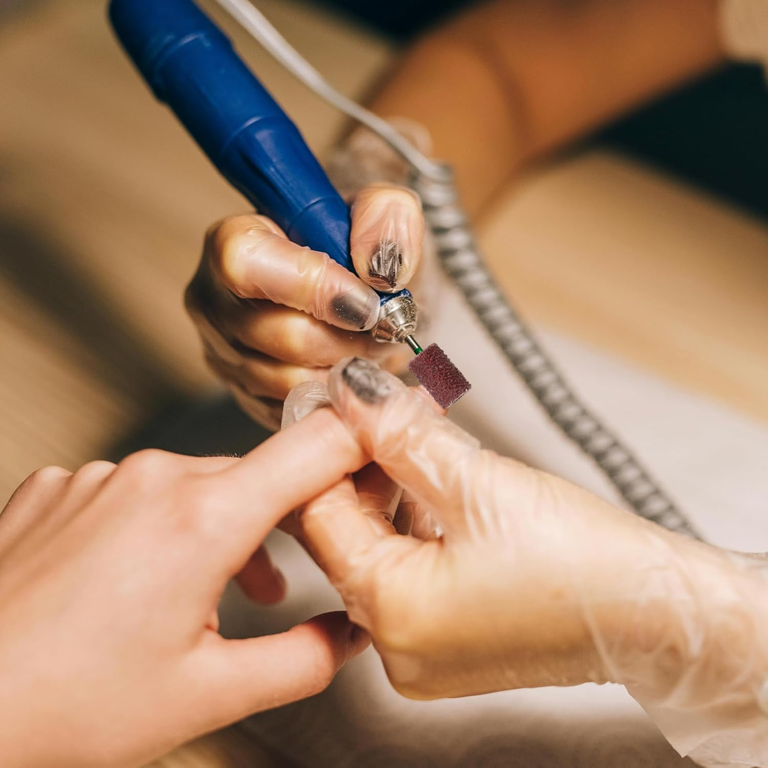 ARTSEWPLY 100Pcs Professional Nail Polishing Head Sanding Bands Grit Nail Shaping Bands Buffer File Attachment Drill Machine Attachment image number 6