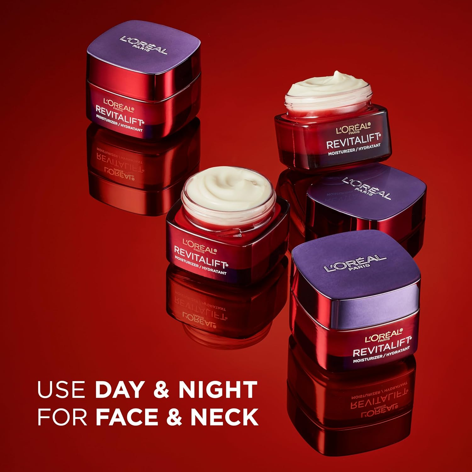 L&rsquo;Oreal Paris Skincare Revitalift Triple Power Fragrance-Free Face Moisturizer with Pro Retinol, Hyaluronic Acid & Vitamin C, Reduce Wrinkles, Firm and Brighten Skin, 2.55 Oz image number 1