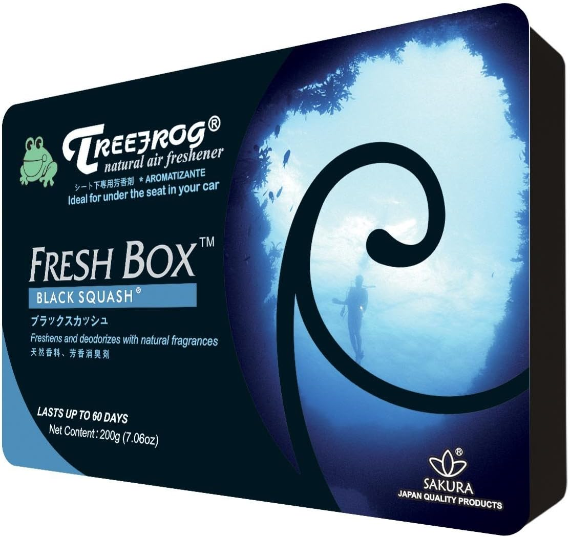 Treefrog Natural Air Freshener TRBS55 Squash Scent Black