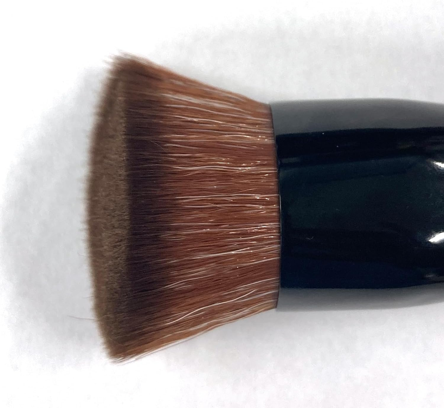 Shishida Seishindo LQ-04 Makeup Brush, Foundation Brush, Large, Diagonal Flat Type, Made in Japan, Black, Approx. 4.9 X 1.1 X 0.9 Inches (12.5 X 3 X 2.3 Cm) image number 2