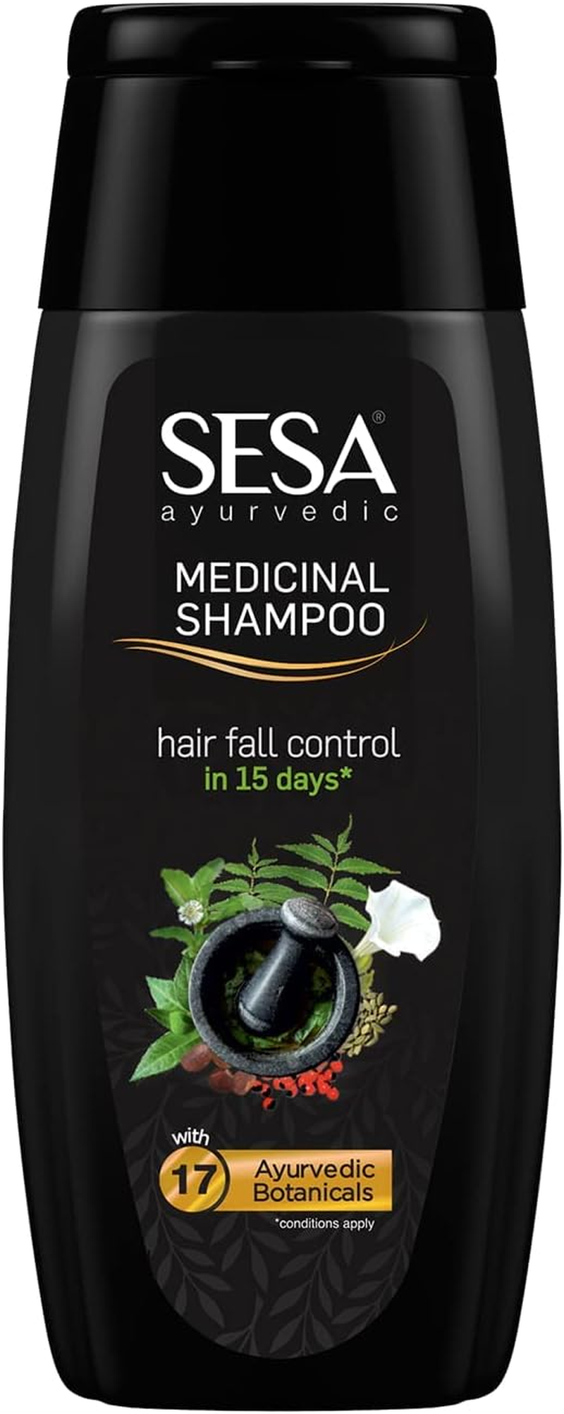 Sesa Ayurvedic Medicinal Shampoo for Hair Fall & Dandruff, Bhringraj + 16 Herbs, Paraben Free, 200Ml image number 1