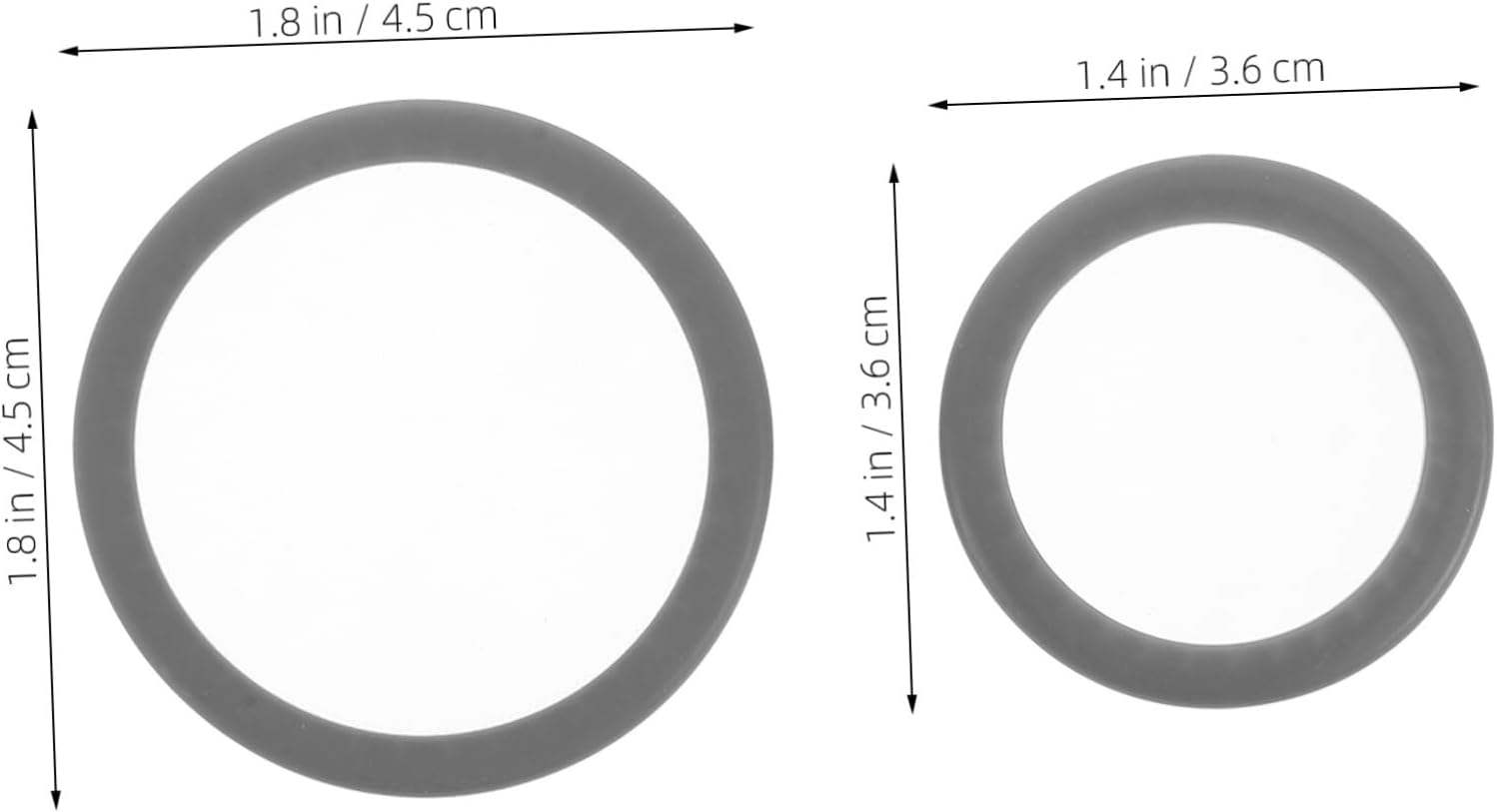 Abaodam 2Pcs Stethoscope Diaphragm Replacement Pediatric and Adult Spare Parts Grey Frequency Technology for Accurate Cardiac Respiratory Sound Detection Easy to Replace Medical Equipment image number 6