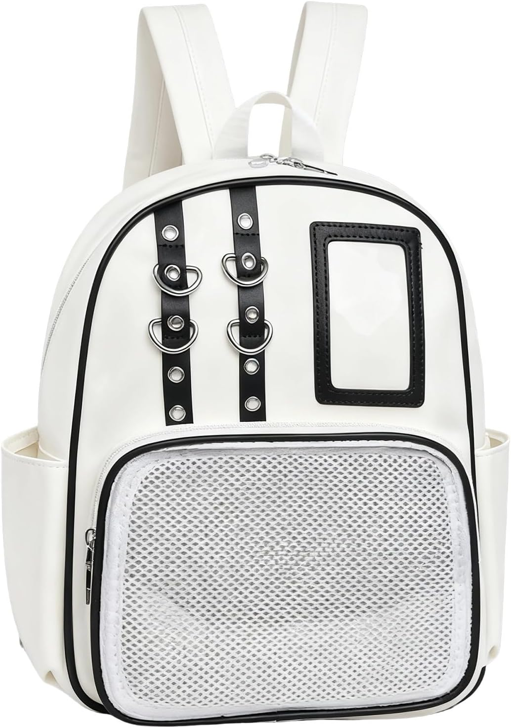 PU Storage Bag | Organizer Purse with Pin Board,Pin Display Bag | for Travel Luggage Hiking Comic Con Work Fitness Everyday Sports Outdoors - Silver image number 2