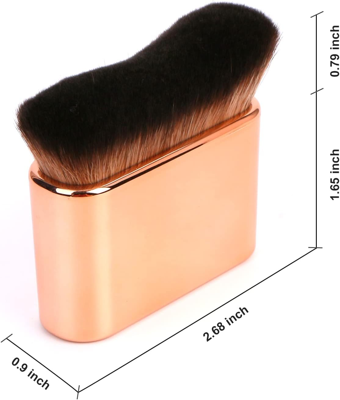 Yoseng Self Tan Brush by - Self Tanning Brush Applicator - Kabuki Brush for Face & Body, Rose Gold Foundation Brush for Fake Tan & Sunscreen image number 5