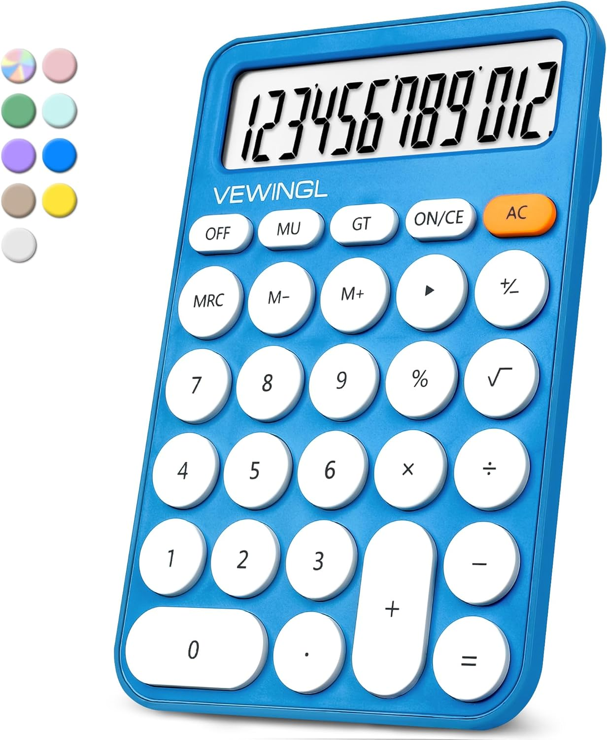 Standard Calculator 12 Digit,6.2 * 4.2In Desktop Large Display and Buttons,Calculator with Large LCD Display for Office,School, Home & Business Use,Automatic Sleep,15 &deg;Tilt Screen