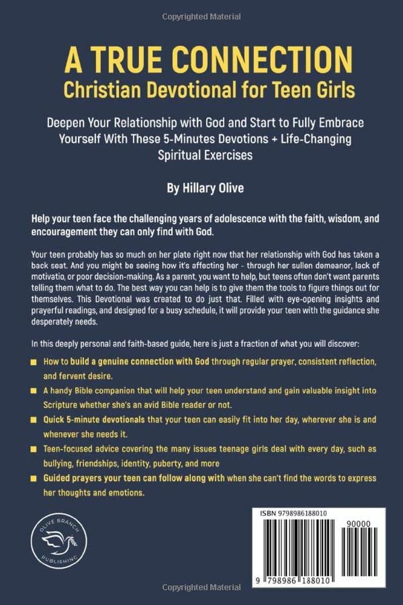 A True Connection - Christian Devotional for Teen Girls: Deepen Your Relationship with God and Start to Fully Embrace Yourself with These 5-Minute Devotions + Life-Changing Spiritual Exercises image number 1