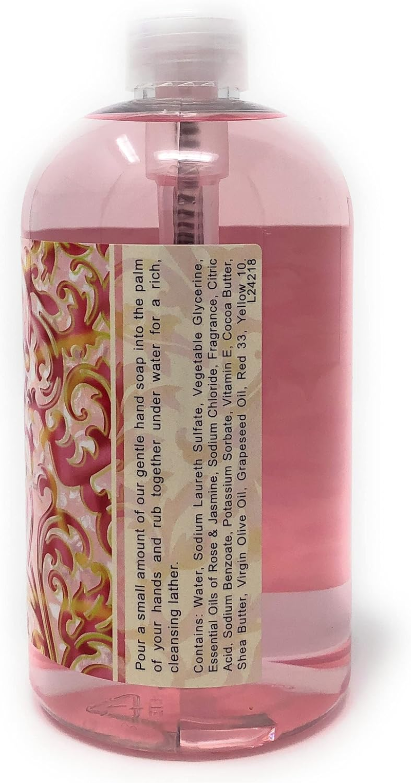 Greenwich Bay ROSEWATER JASMINE Shea Butter Hand Soap Enriched with Cocoa Butter and Jasmine Oil 16 Oz image number 2