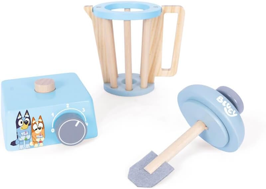 Bluey Wooden Smoothie Set &ndash; Pretend Play Blender & Fruit Accessories &ndash; Imaginative Kitchen Role Play Toy for Kids Ages 3+ image number 4