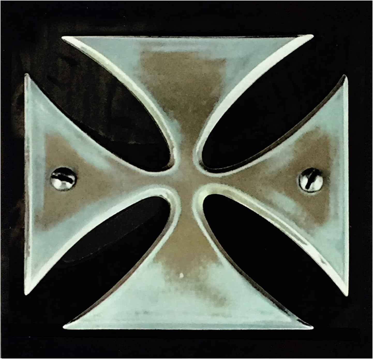 Inlaystickers for Guitars & Bass - James Hetfield (Metallica) Iron Cross, B-139HIC