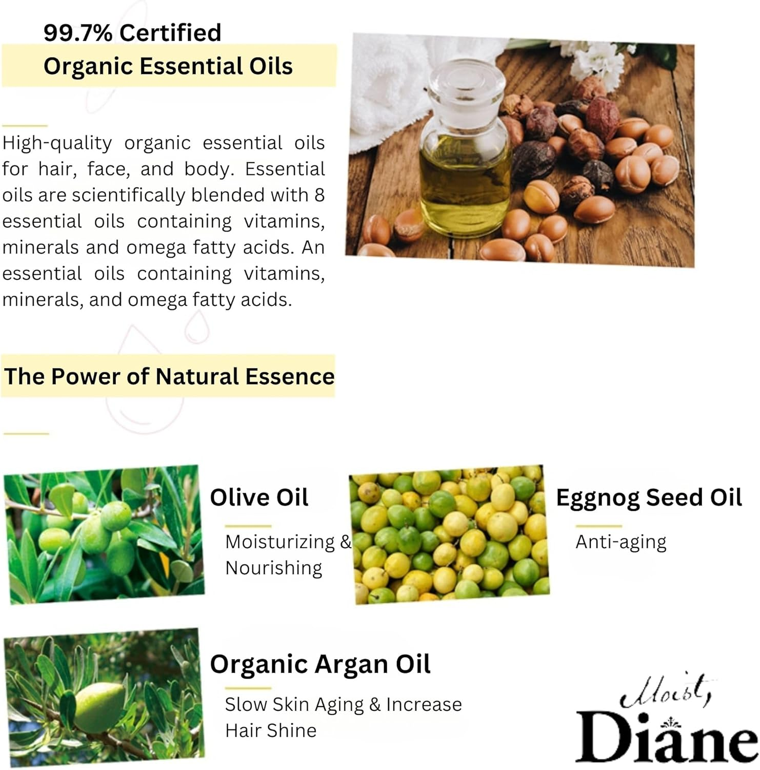 Diane Bonheur Hair & Body Oil [Blue Jasmine Scent] Diane Bonheur 100Ml image number 1