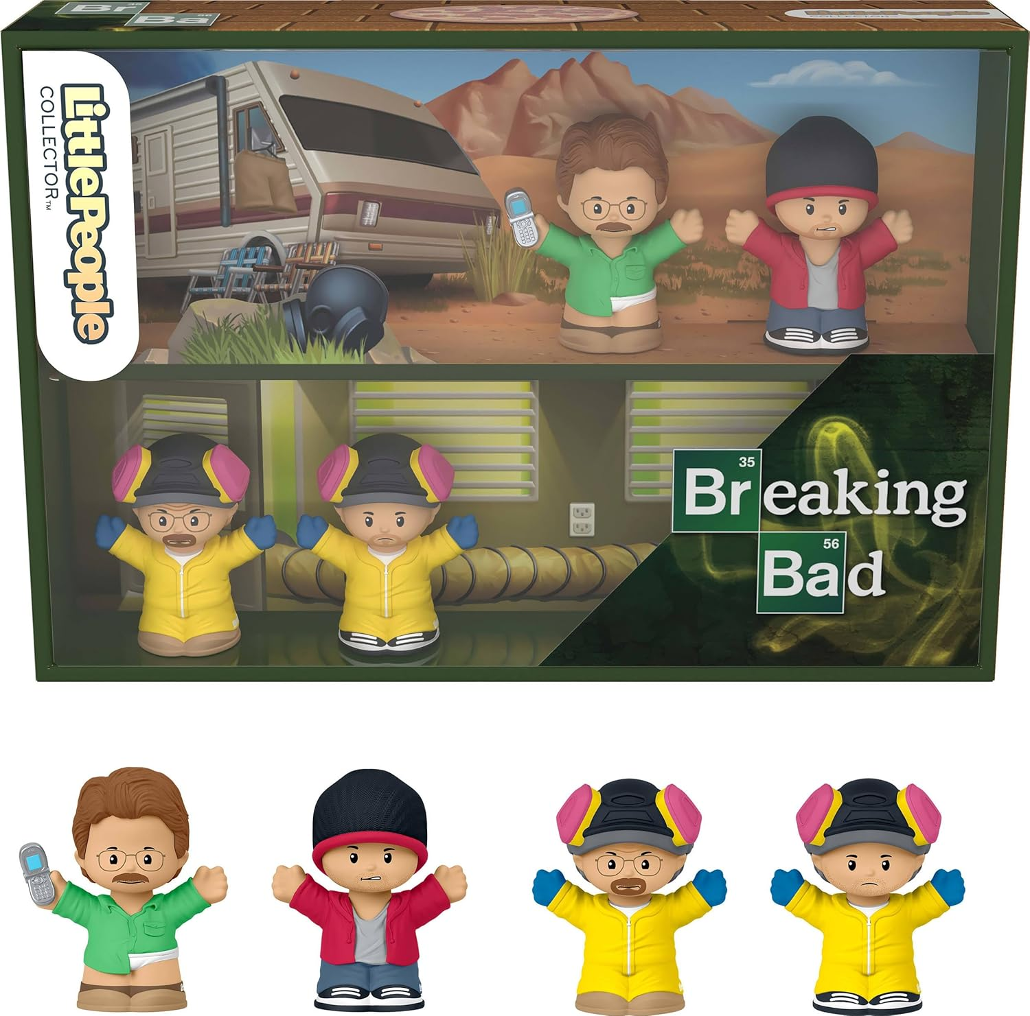 Fisher-Price Little People Collector Breaking Bad TV Show Special Edition Figure Set in Display Gift Box for Adults & Fans image number 3