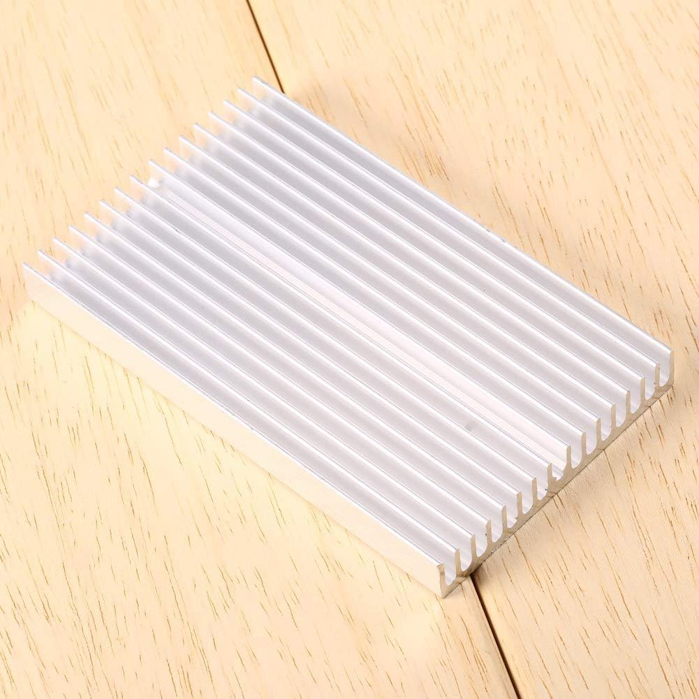 100X 60X 10Mm Aluminum Heat Sink,Diy Heatsink Module Cooler Fin,Grille Shape Heat Sink Chip for IC LED Power Transistor image number 1