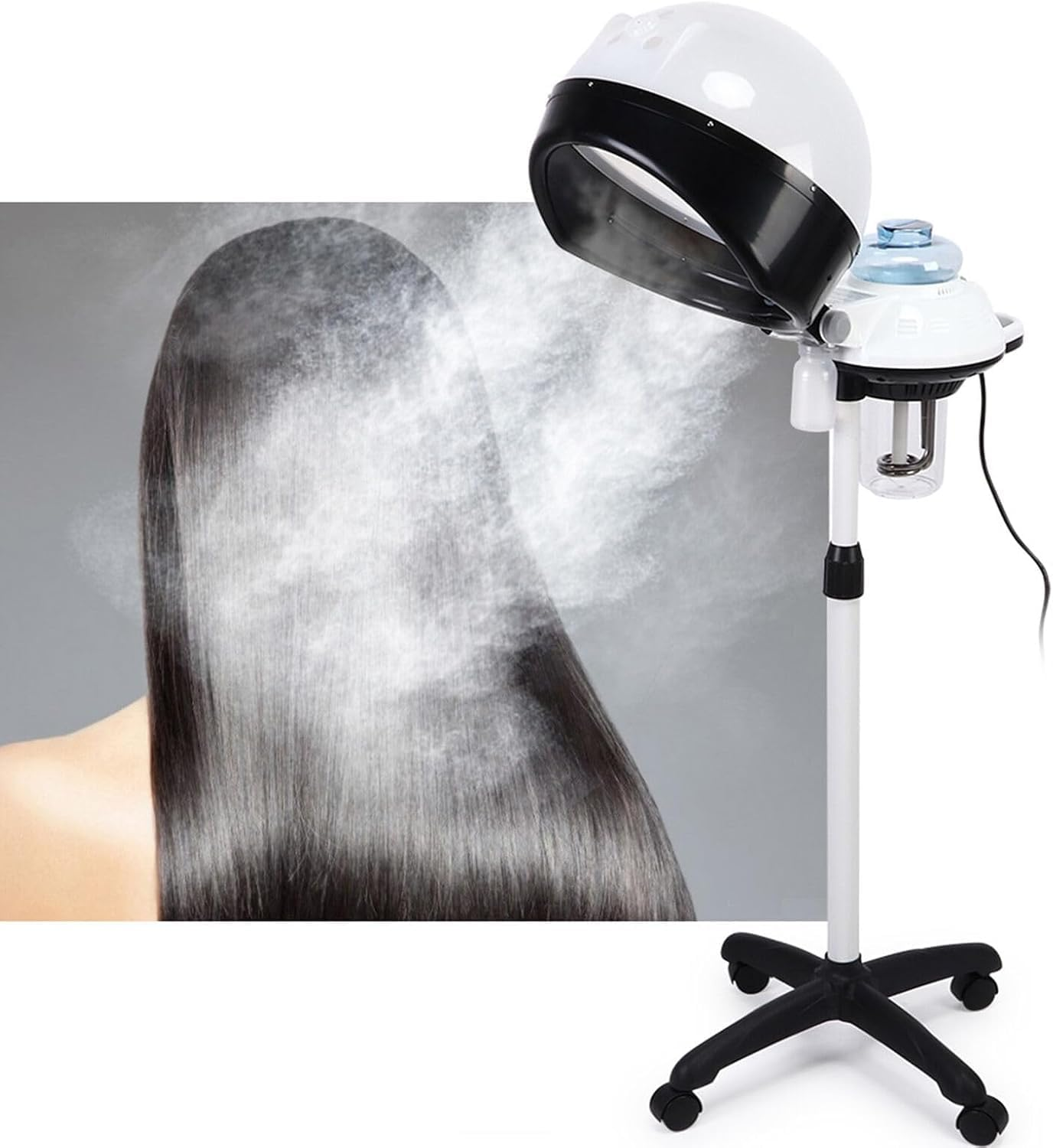 Havvo AU Hair Steamer Rolling Machine Stand Base Hairdressing Salon Spa Hooded Hair image number 4