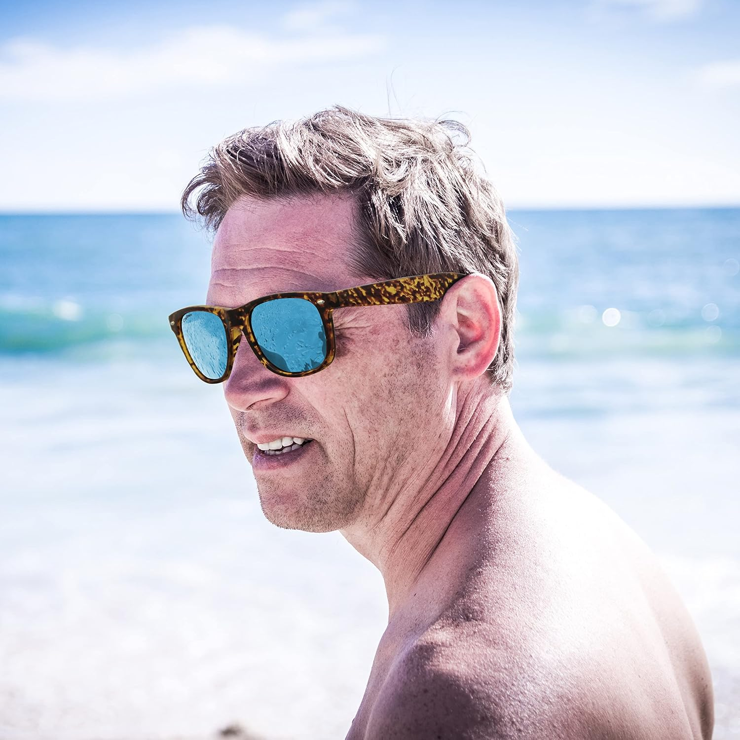 Craftman Classic Rectangle Polarized Sunglasses for Women and Men for Hiking Traveling and Gift