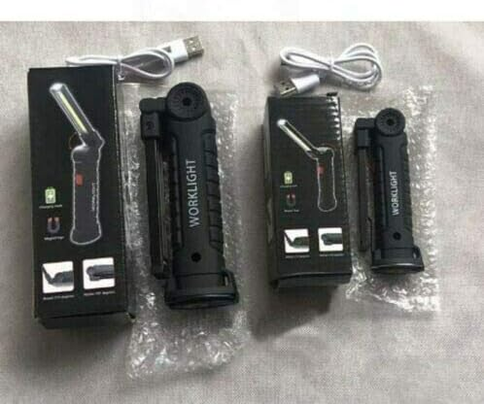 Rechargeable COB LED Hand Torch Flashlight Work Light Cordless Magnetic 1/2X (1X Big) image number 5