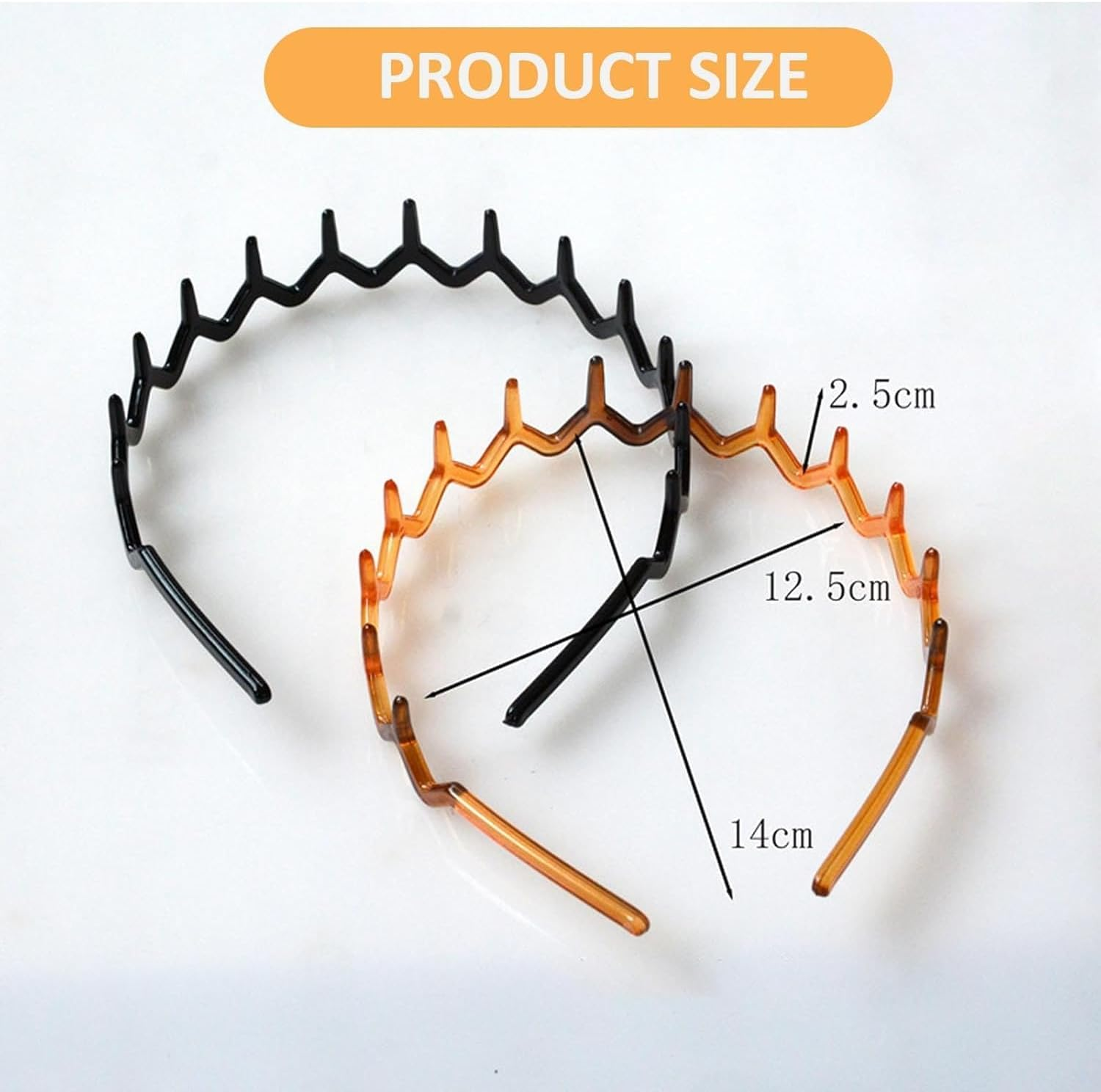 KOMUNJ Pack of 3 Zigzag Headbands, Women'S Comfort Zig Zag Headband for Women, Men, 3 Colours