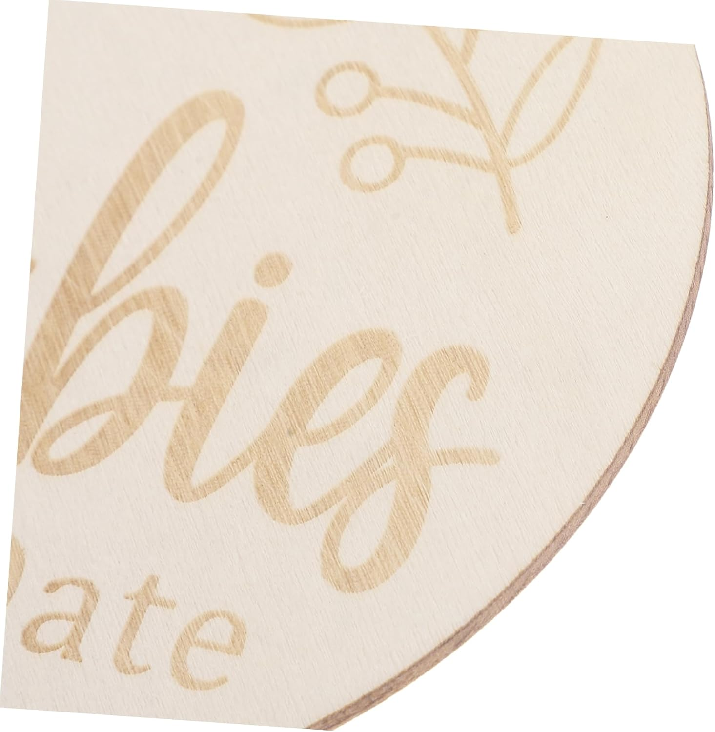 INOOMP Double-Sided Wooden Weekly Pregnancy Milestone Discs for Newborn Photo Prop, Pregnancy Journey Markers 11Pcs round Wood Cards for Weekly Growth Tracking image number 3