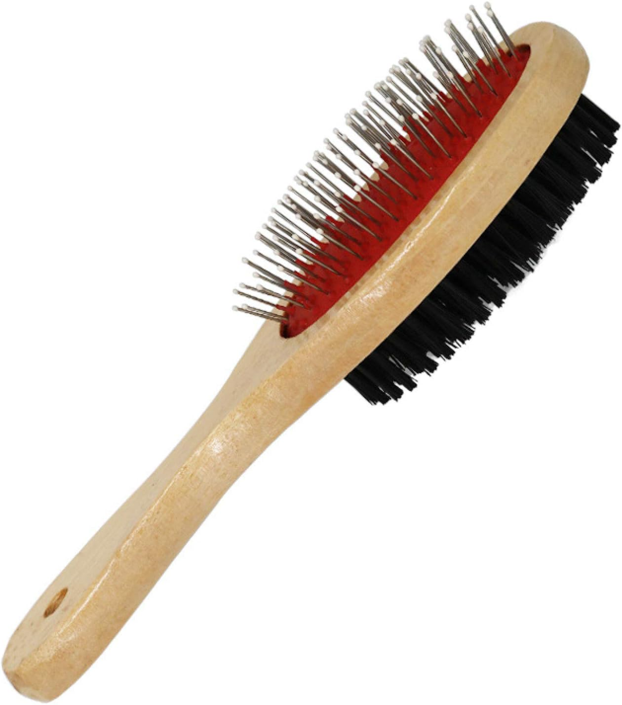 Dog Grooming Comb 1Pcs Double Sided Pet Comb Big Dog Brush Beauty Comb for Cats Hair Removal Soft Brush Wooden Pet Comb S image number 4