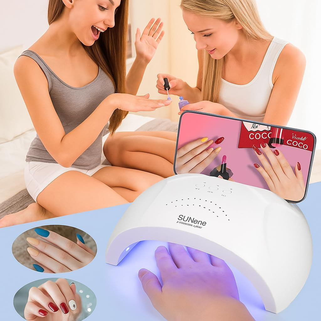 SOVYOULIVE UV Nail Lamp - Professional Mini UV Light for Gel Nails Drying, Portable UV Nail Lamp for Home and Salon Use image number 1