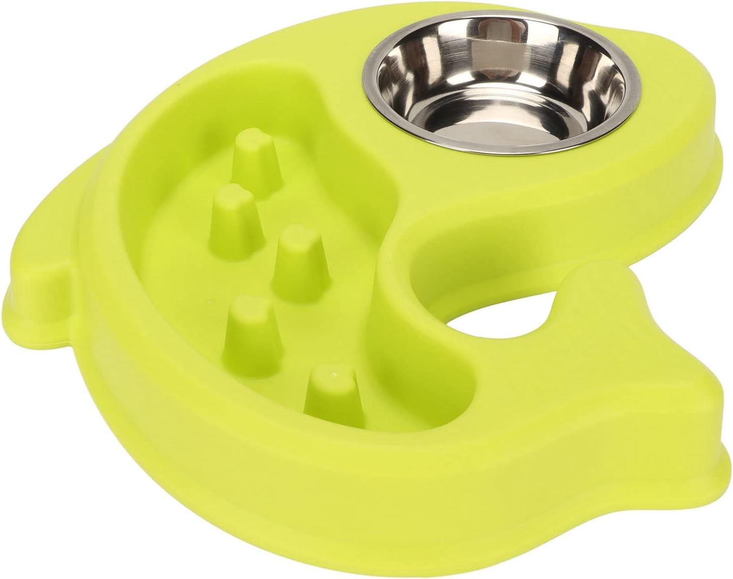 Dog Slow Feeding Bowl, Prevent Slip Promote Digestion Dishwasher Safe Puppy Puzzle Bowl, Slow Feeder Dog Bowls with Stainless Steel Bowl for Dogs Pets image number 2