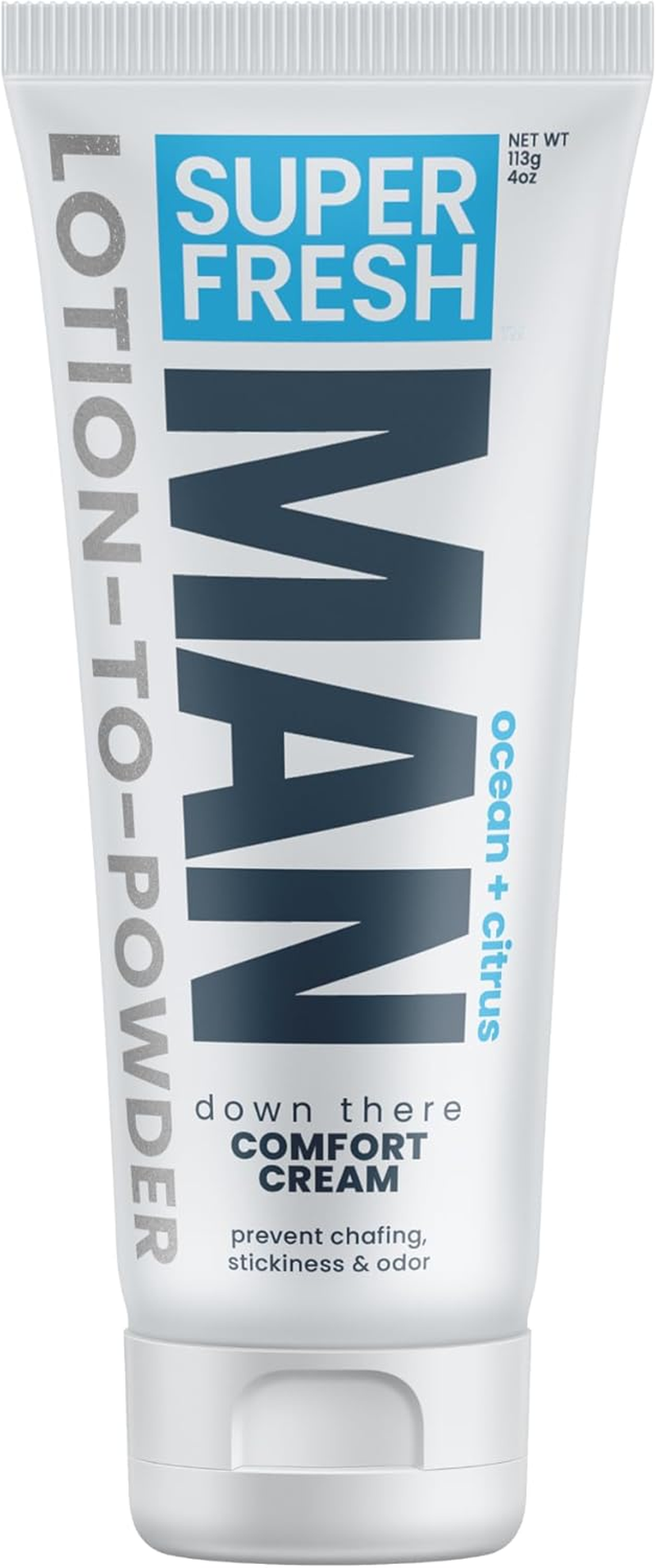 (Man Parts Powder Lotion, 118Ml (Pack of 1)) - Super Fresh Ball Deodorant for Men by Sweatblock Prevent Sweaty Man Parts & Odour Talc-Free, Paraben-Free, Aluminium-Free Lotion-To-Powder, No Mess, Quick-Dry Formula 118Ml Tube image number 3