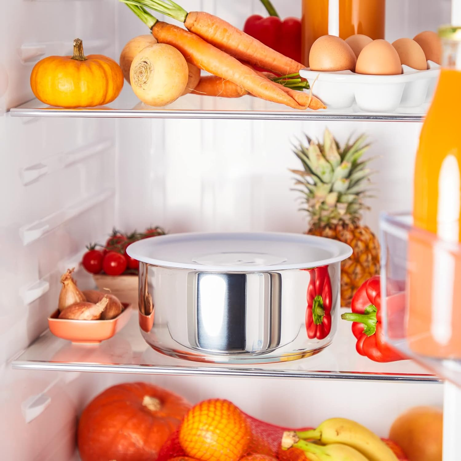 Tefal Ingenio Preference 28 Cm Stackable Frying Pan Stainless Steel Induction Versatility Space Saving L9720602 Silver image number 2