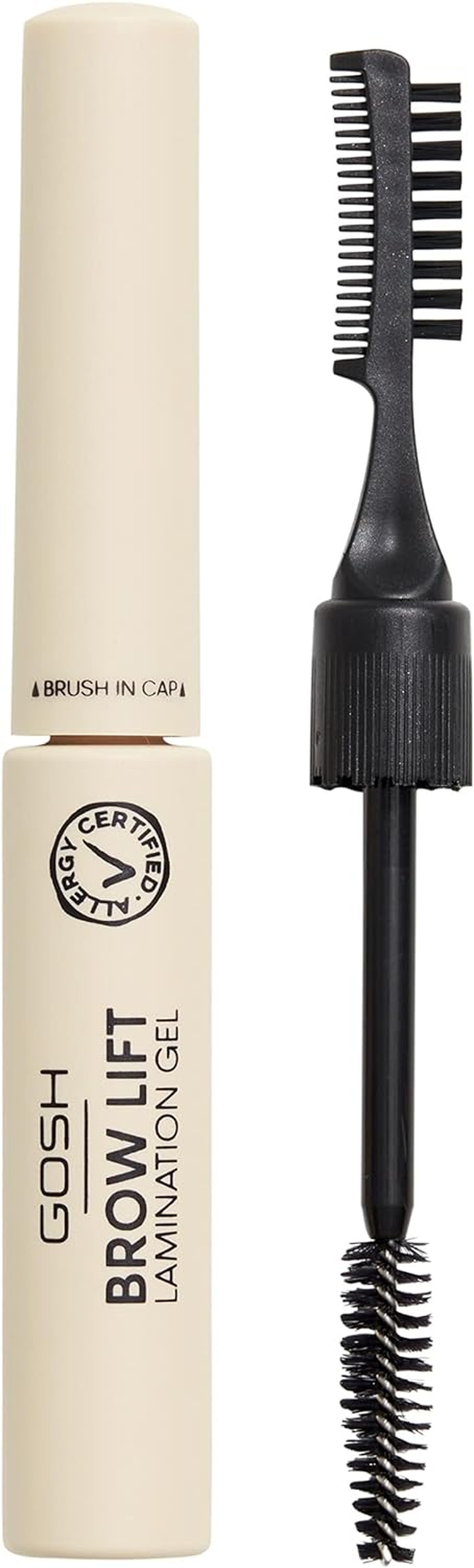 GOSH Brow Lift Lamination Eyebrow Gel, Vegan, Colourless Fixing Gel for Quick Flawless Brow Styling, with Salon Effect, Fragrance-Free & Long-Lasting Suitable for Allergy Sufferers