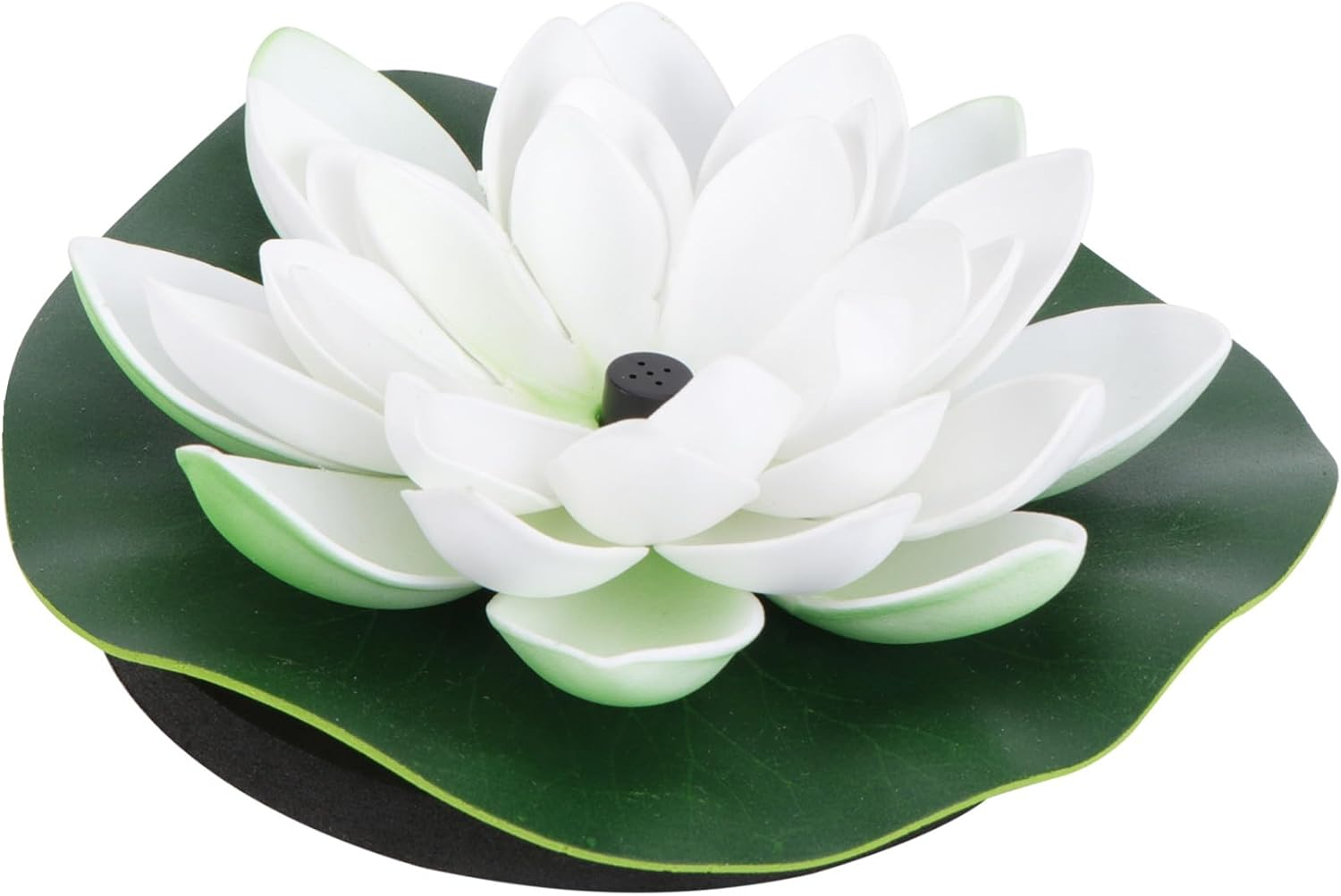 SEWACC Solar Powered Floating Water Pump Lotus Fountain with Nozzle Heads White Outdoor Decor Spray Height for Garden Pool and Aquarium image number 5