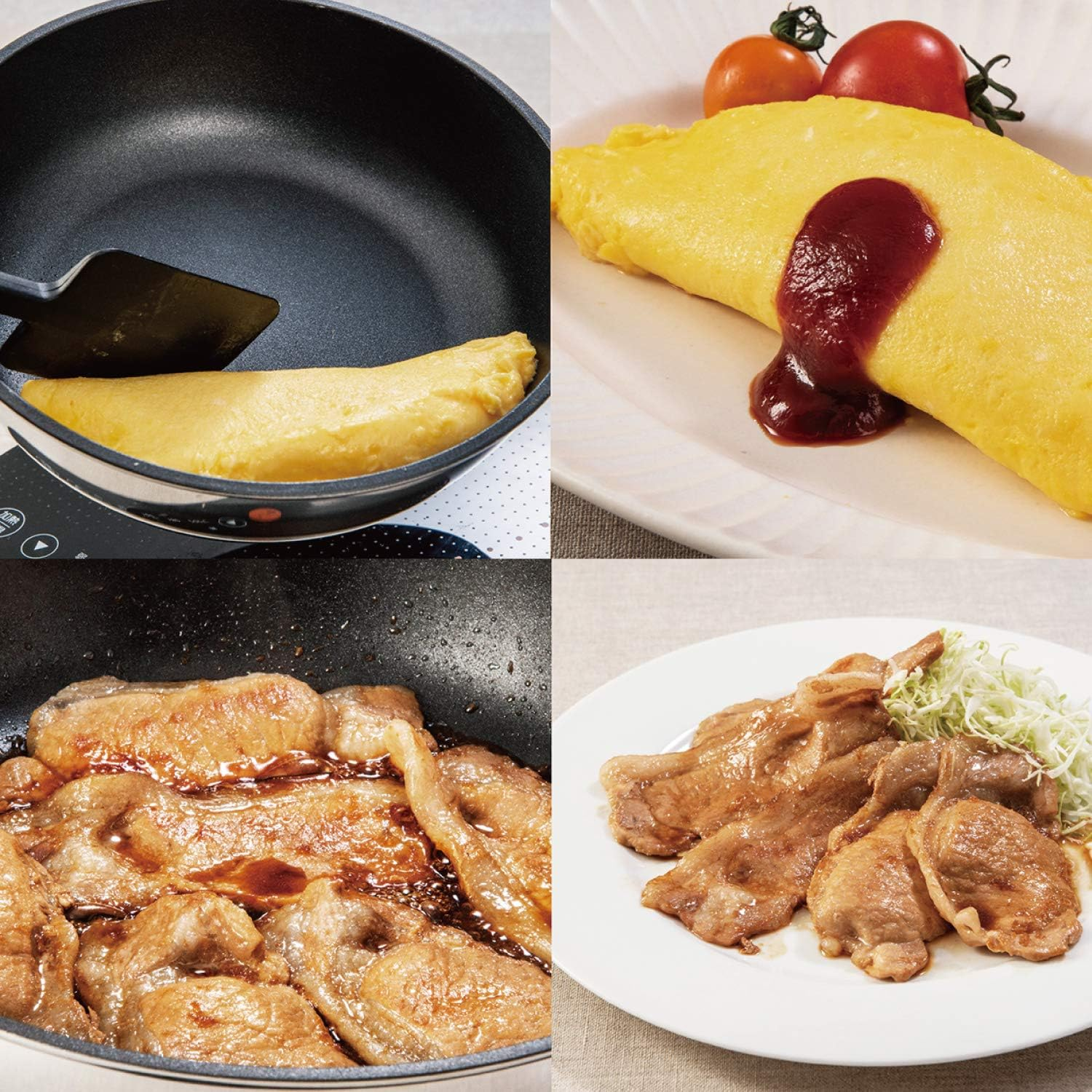 Hokuriku Aluminum IH High Cast Premium Frying Pan, 11.0 Inches (28 Cm), Made in Japan, Silver image number 4