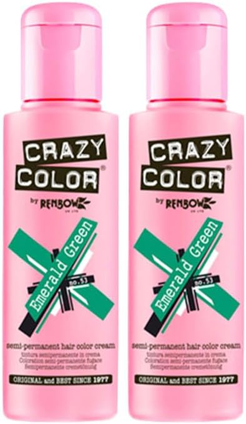 Crazy Color Semi Permanent Hair Colour, 045 Peacock Blue, 100 Ml image number 5
