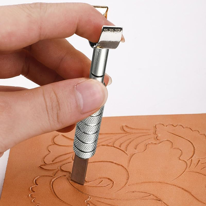 AIMALL Adjustable Swivel Leather Craft Carving Knife - Precision Cutting Tool for Leather Working, Steel Blade, 3.15 to 3.74 Inches Extendable Length image number 5