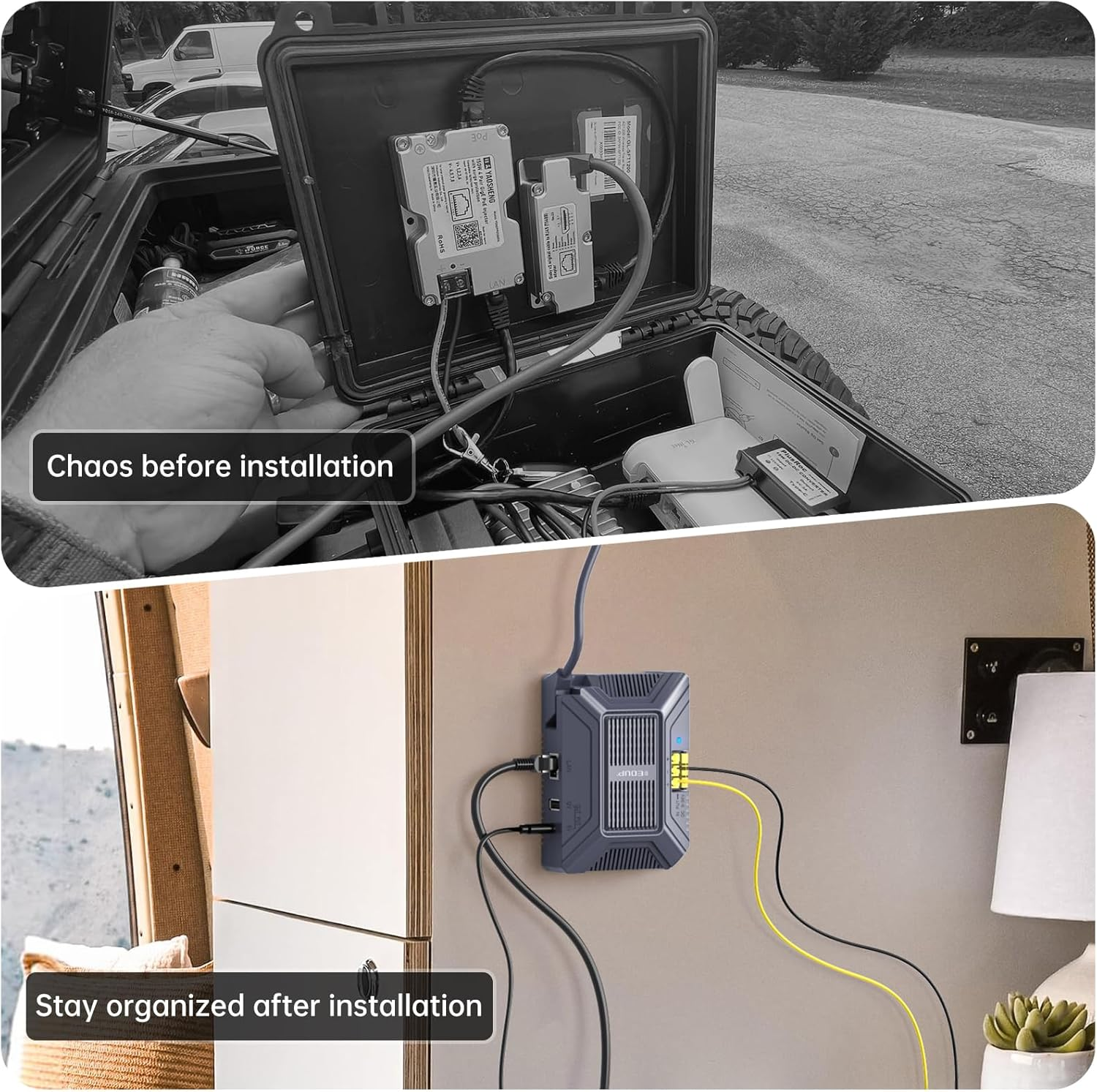 180W Starlink Gen 2 Poe Injector Gigabit，5 in 1 Gige Passive & ESD Protection 12V Starlink with USB & Type-C Power Output, DC 9-36V Input for Starlink Standard Actuated (V2 Dishy) image number 2