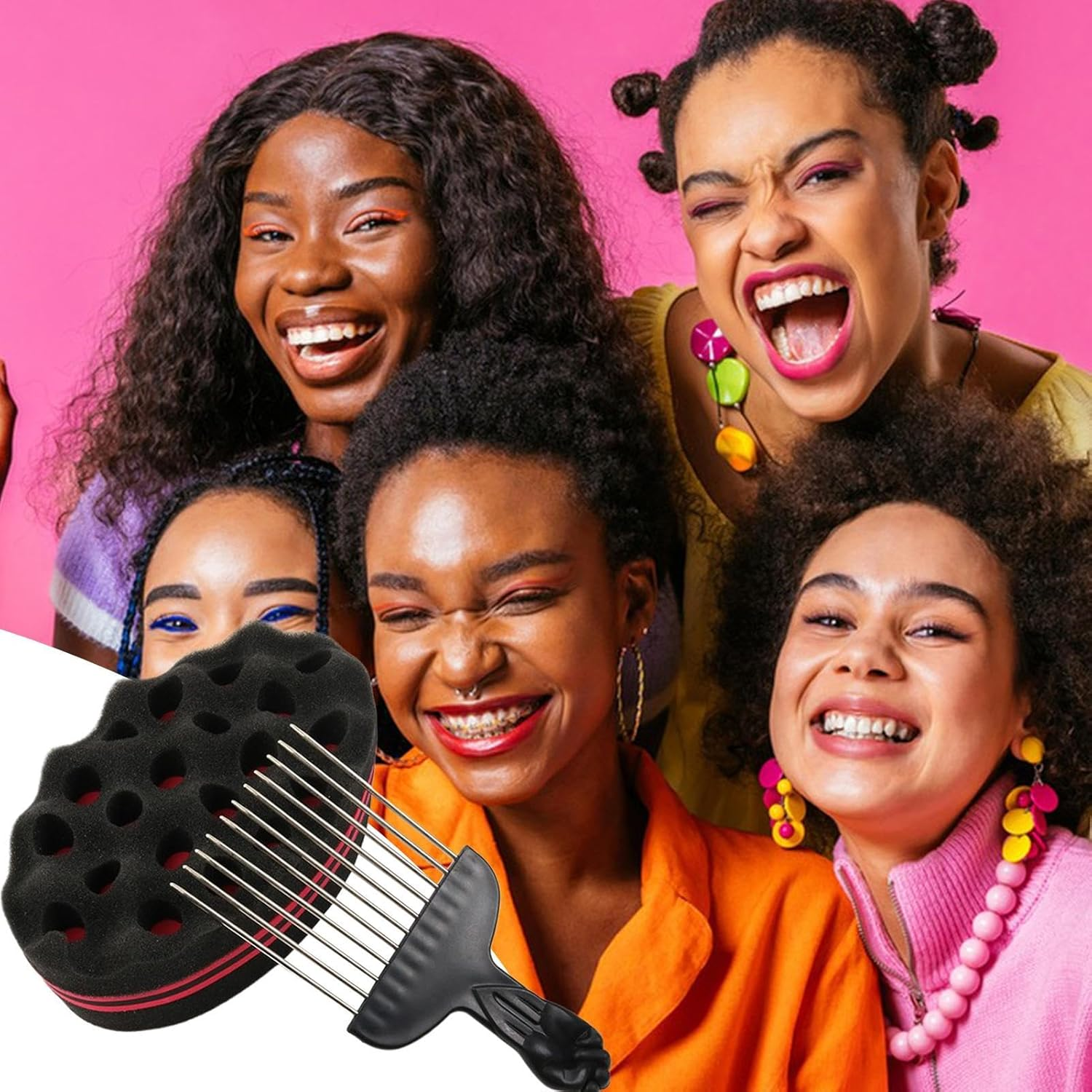 Vgvgaj Hair Twist Sponge,Sponge for Hair Men - Volumizing Defining Scrub Comb for Hairstyles Dreadlock Maintenance Grooming Barber Homemade Styling image number 5