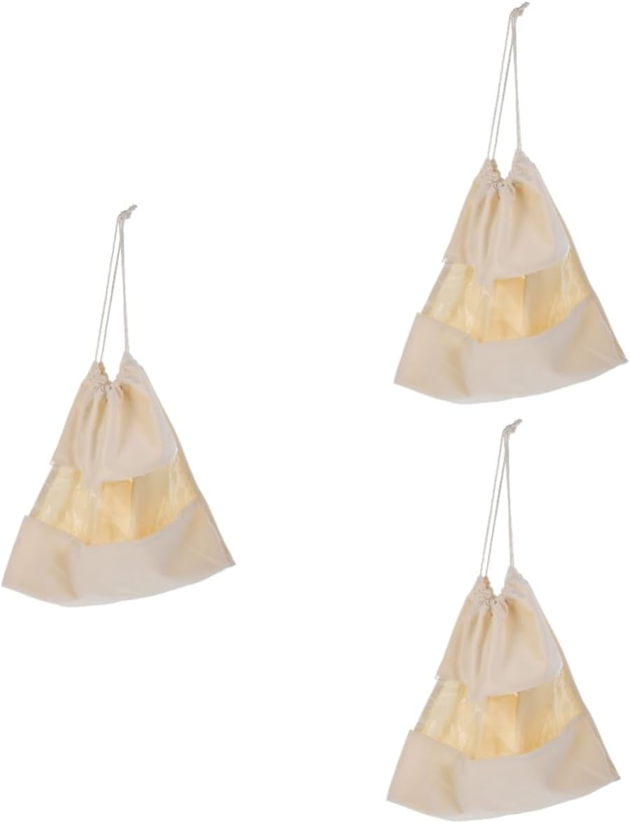 Beavorty 3Pcs Hotel Hair Dryer Bag Scratch-Resistant Holder Drawstring Travel Kit image number 4