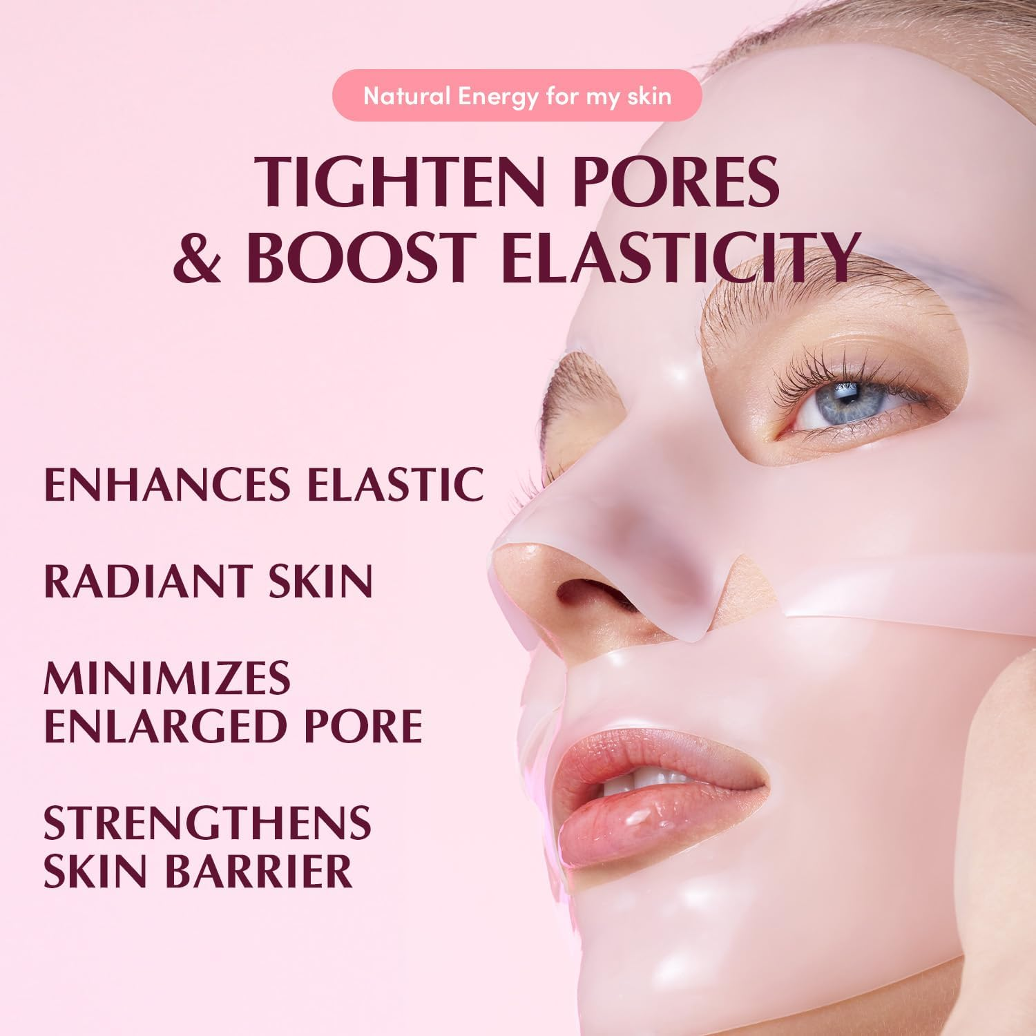 EQQUALBERRY Collagen Pore-Tight up Mask - PDRN & Low Molecular Collagen for Pore Minimizing and Firming | Korean Face Mask for Glass Skin, 4 Sheets, 1.01 OZ. image number 6